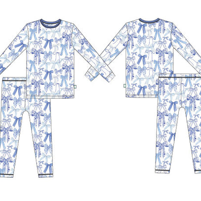 Girls Kellyanne's Bows 2 PC PJ Set