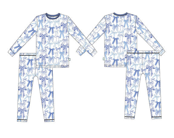 Girls Kellyanne's Bows 2 PC PJ Set