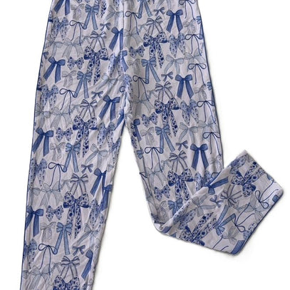Woman's Kellyanne's Bows Button Down PJ Set