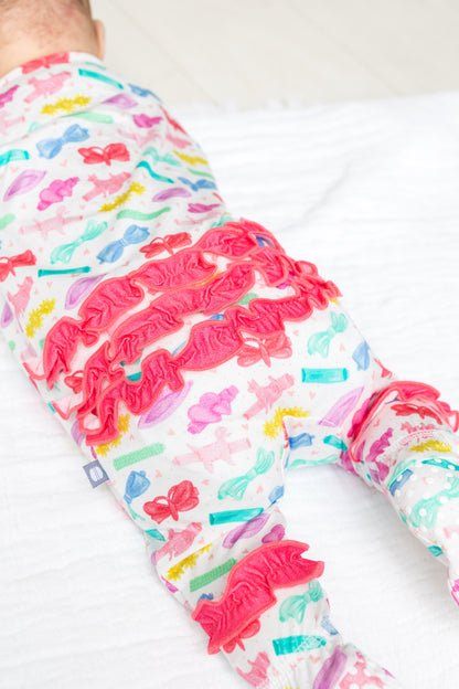 Barrettes Ruffle Footie