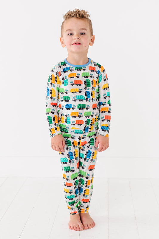 Trash Trucks Long Sleeve Jammies Set