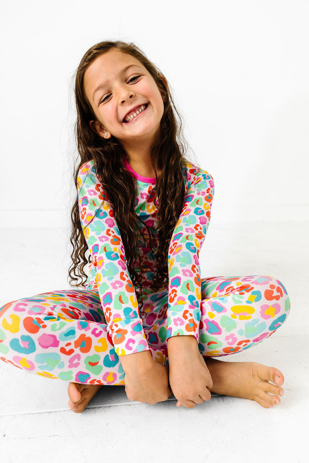 Bright Leopard Long Sleeve Jammies Set