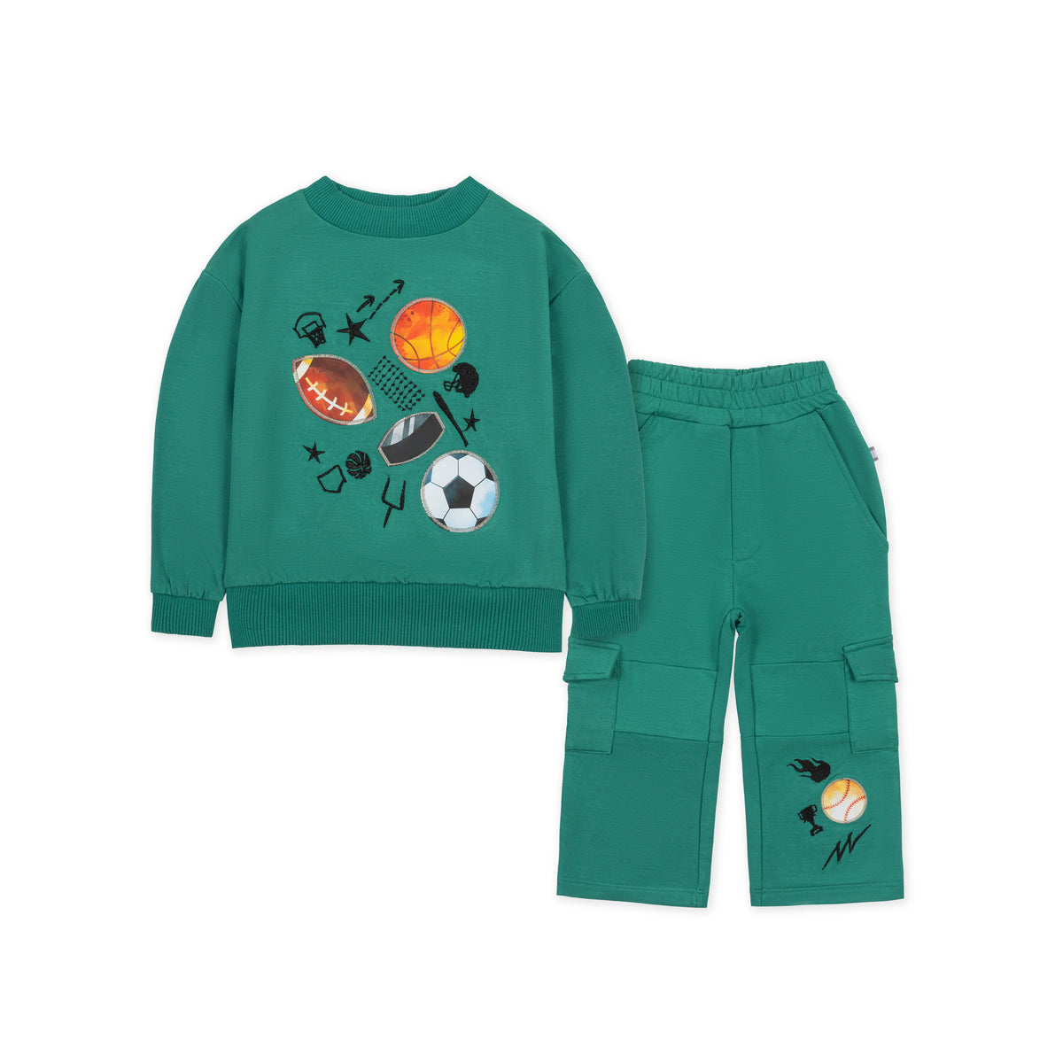 Sports Cargo Pocket Sweatsuit