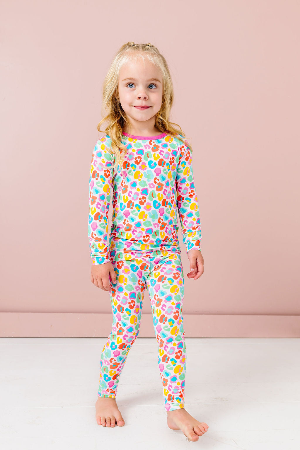 Bright Leopard Long Sleeve Jammies Set