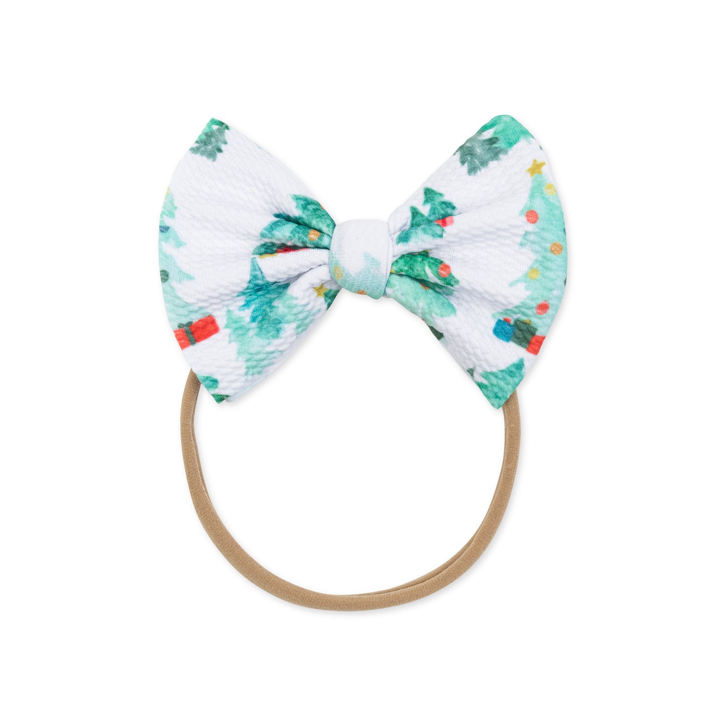 Christmas Forest-Stretchy Bow Headband