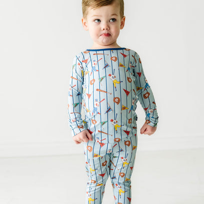 Batter Up Long Sleeve Jammies Set