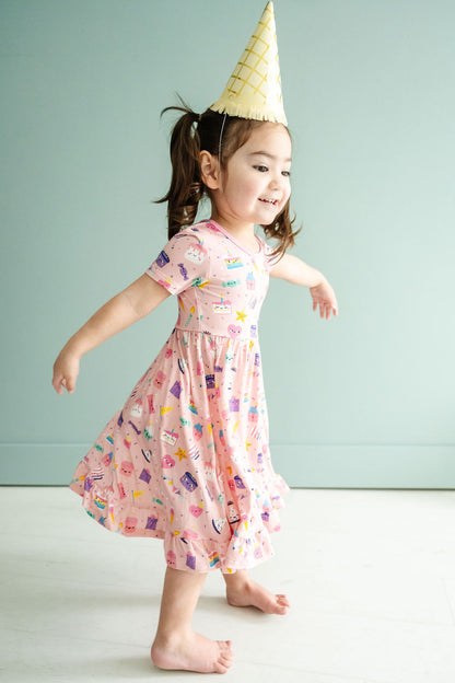 Birthday Sweets Twirl Dress with Ruffle