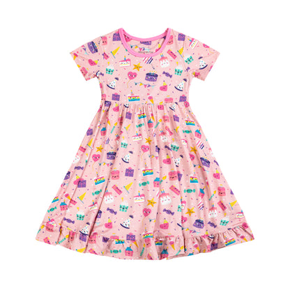 Birthday Sweets Twirl Dress with Ruffle