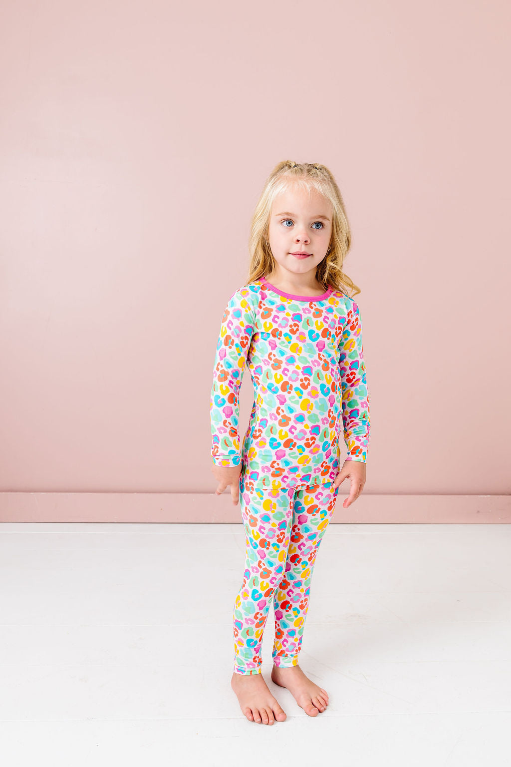 Bright Leopard Long Sleeve Jammies Set