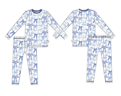 Girls Kellyanne's Bows 2 PC PJ Set