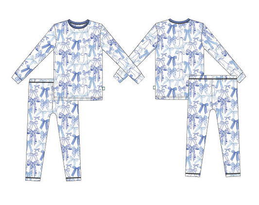 Girls Kellyanne's Bows 2 PC PJ Set