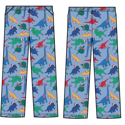 Plush Pants-Festive Dinos