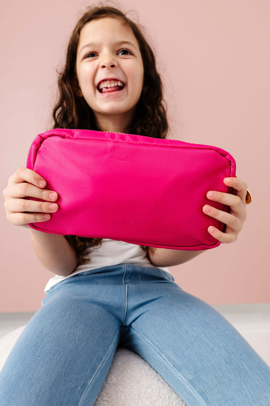 Medium Pouch - Pink Nylon