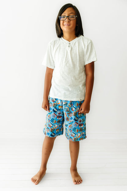 Plush Boy Shorts-Happy Camper