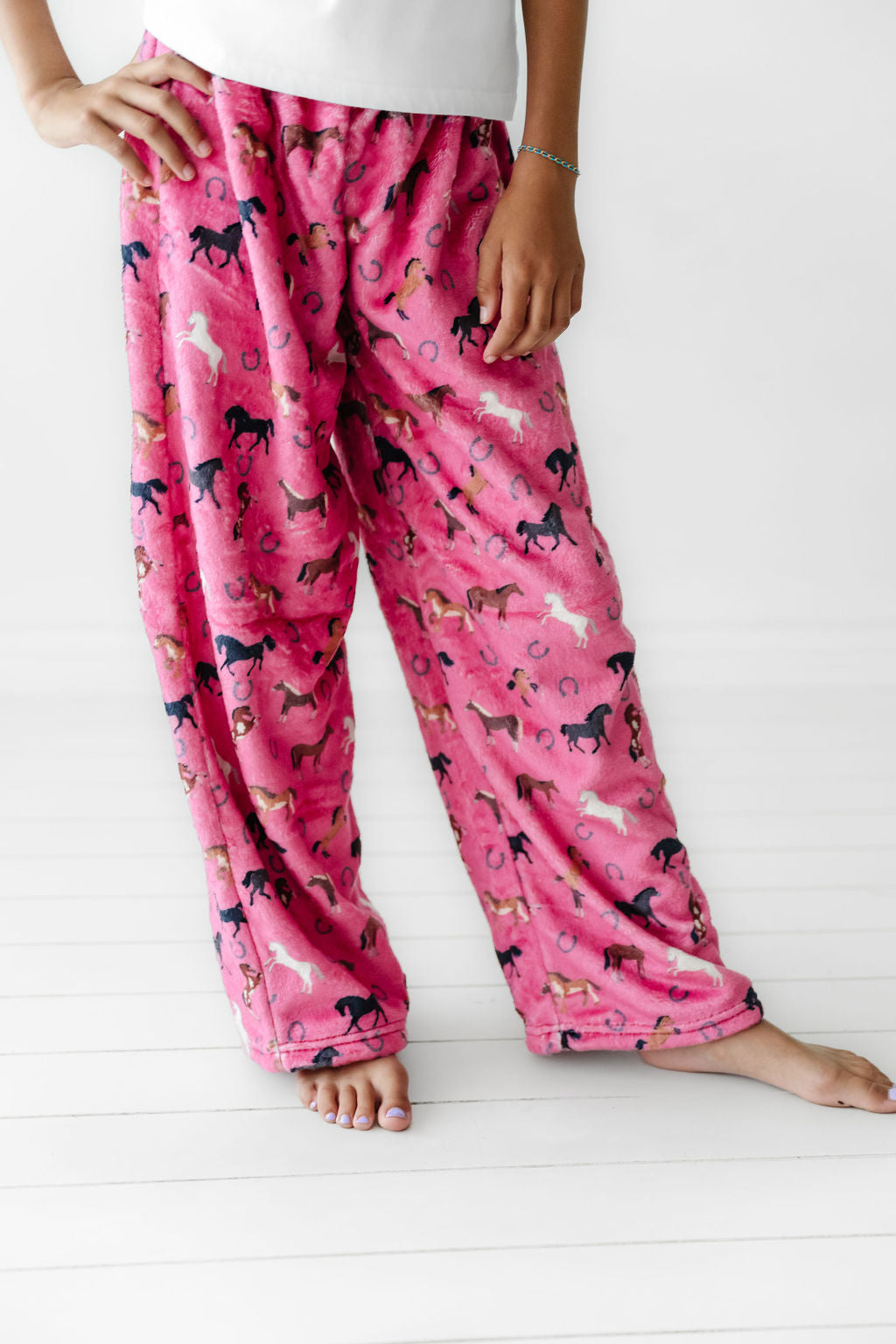 Plush Pants-Western Pink