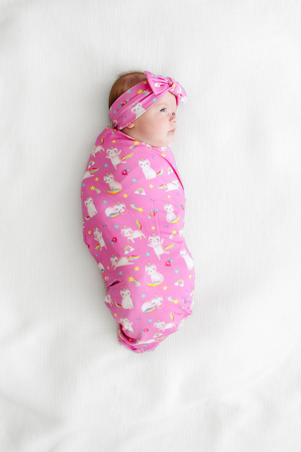 Unicorn Kitty Swaddle Blanket