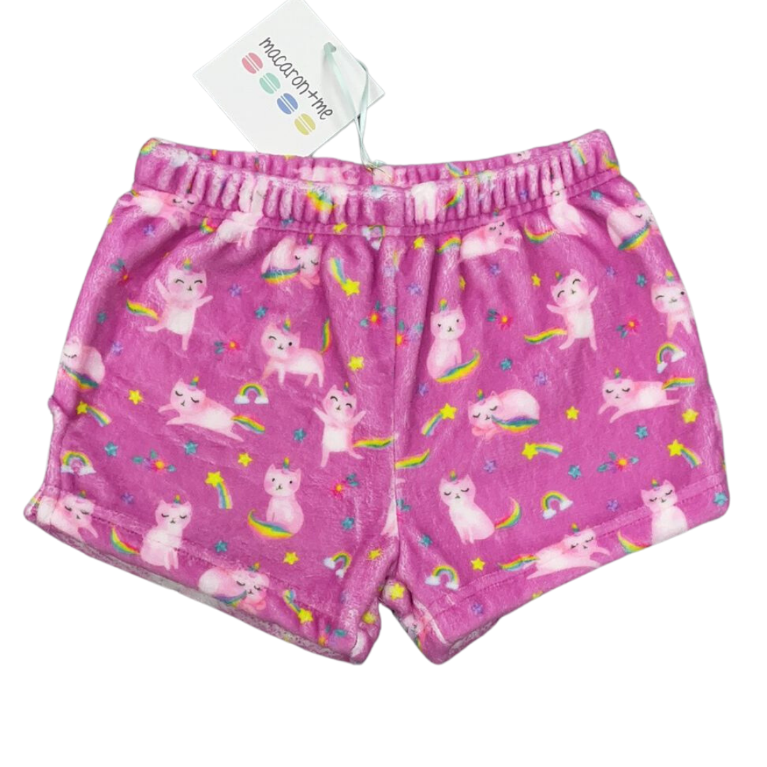 Plush Shorts-Unicorn Kitty