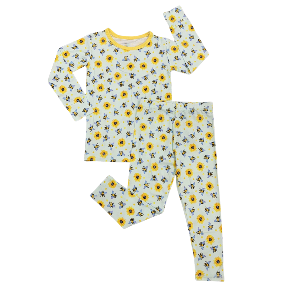 Honey Bees Long Sleeve Jammies Set