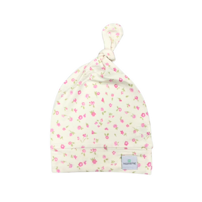 Rosebud Floral Knotted Hat