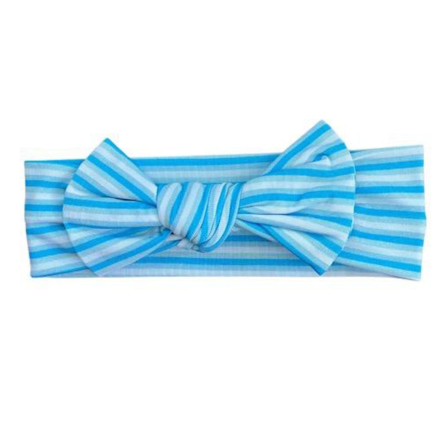 Blues Stripe Bow Headband