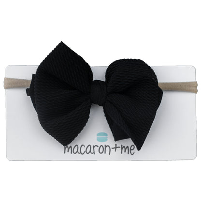 Black Stretchy Bow